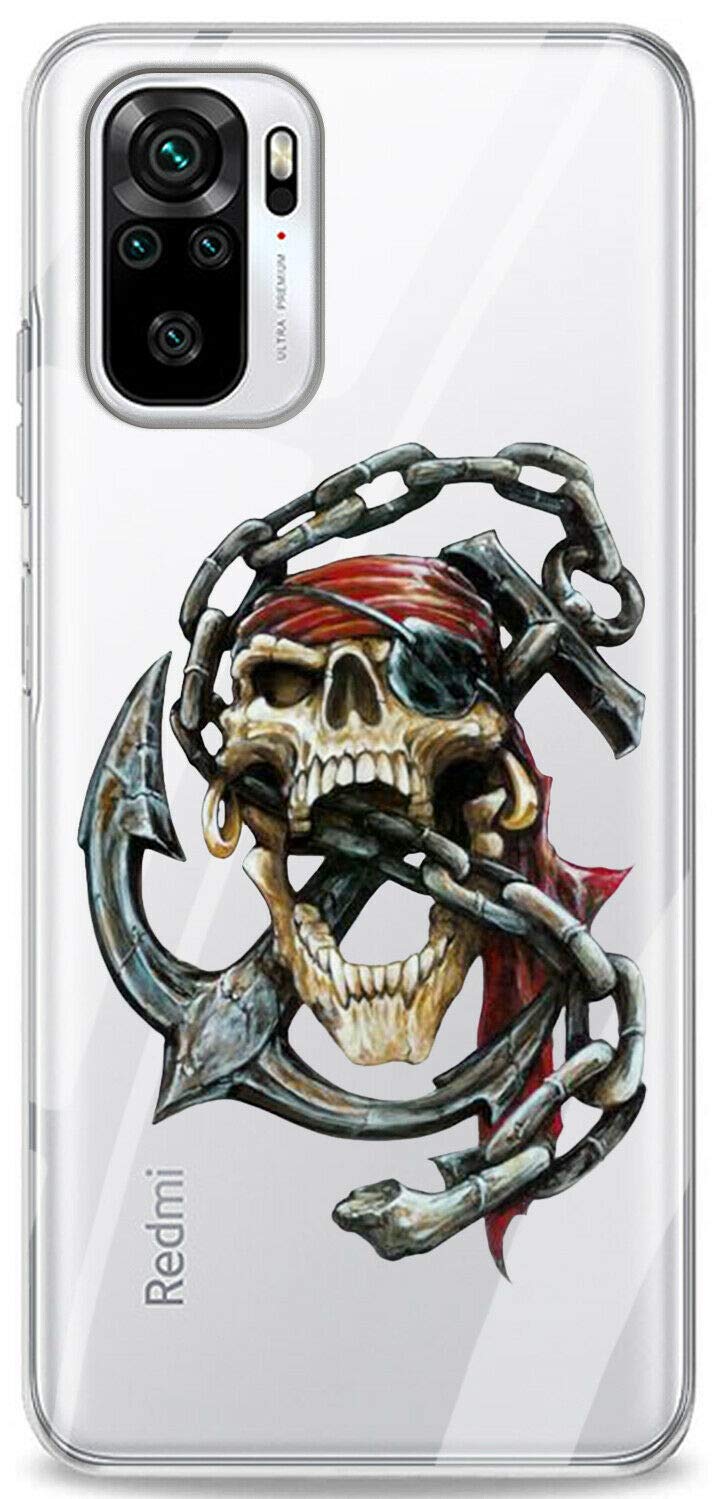 Mixroom - Cover Custodia Case In TPU Silicone Morbida Sfondo Trasparente Per Xiaomi Mi 12 5G Fantasia Teschio Messicano T450