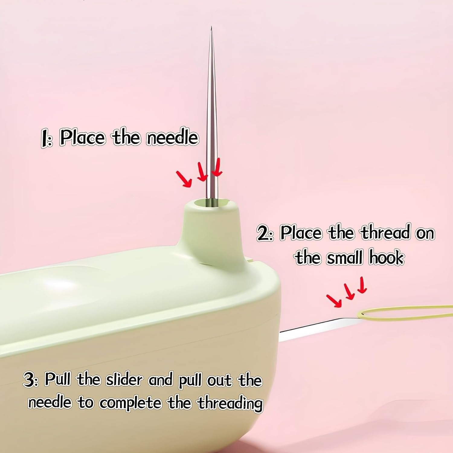Dadhichi Zone 2 in 1 Needle Threader Tool, Seam Ripper & Needle Threader, Needle Threader Inserter and Sewing Tools for Tailoring, Needle Threading Seam Rippers for Sewing (1 pcs, Multicolor) 4