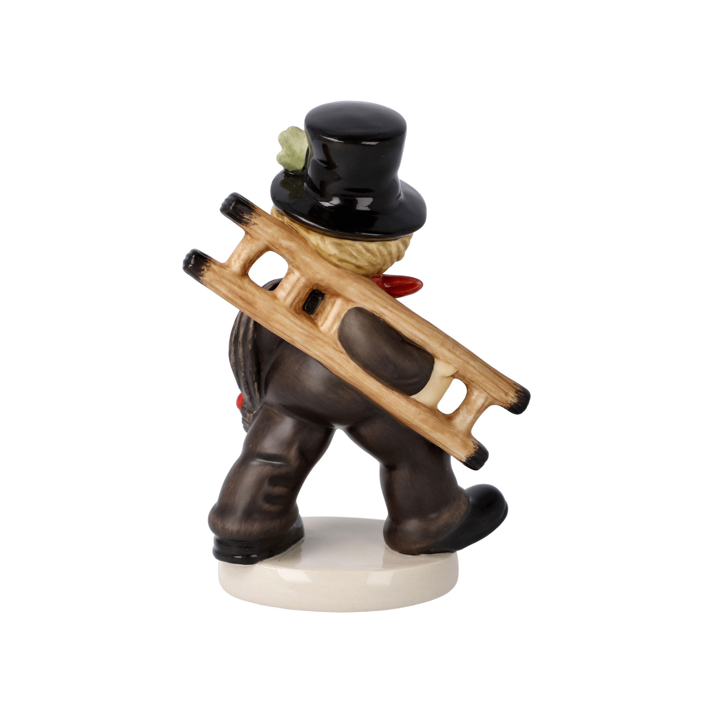 Goebel Glücksbringer Sammlerfigur Schornstornfeger mit Kleeblatt aus Porzellan, 10-638-36-1