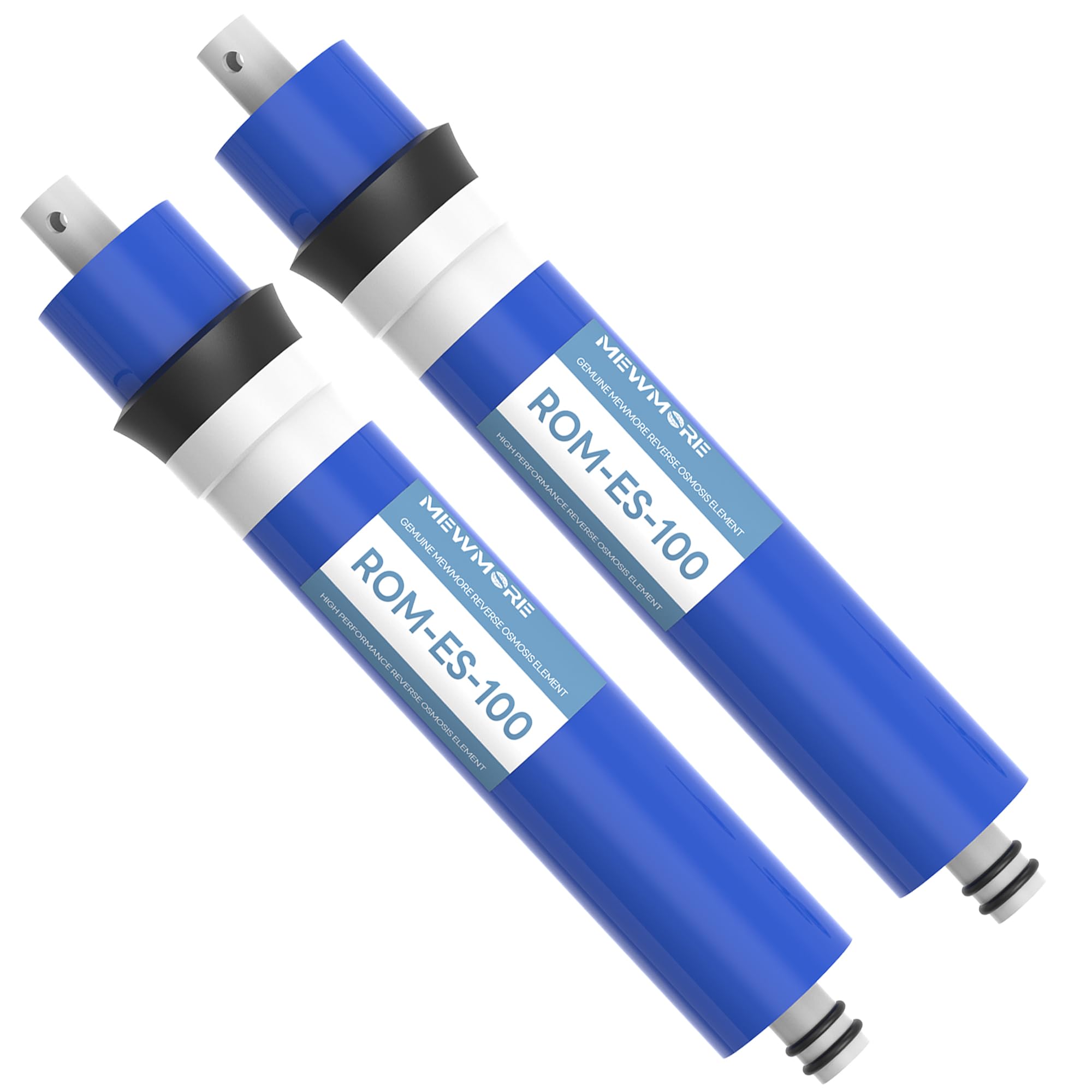 100 GPD RO Membrane, 11.75"x1.75" Reverse Osmosis Membrane Filter Replacement Element for Under Sink RO Drinking Water Filter Purifier Filtration System, 2-Pack