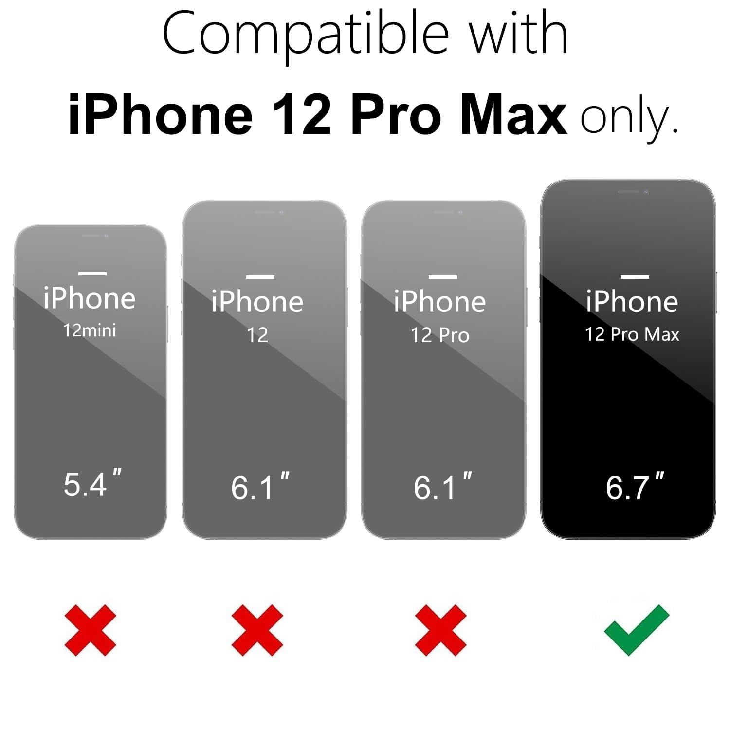 oakxco Etui na iPhone 12 Pro Max Przezroczyczne magnetyczne kompatybilne z Magsafe, cienkie, smukle przezroczne, nie żółknące, hybrydowe miękkie silikonowe zderzaki i twarde plastikowe ochronne etui