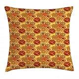 ABAKUHAUS Steampunk Throw Pillow Cushion Cover, Vintage Pattern with Various Gears of Clockwork on Worn out Style Background, Decorative Square Accent Pillow Case, 20 X 20 Inches, Multicolor