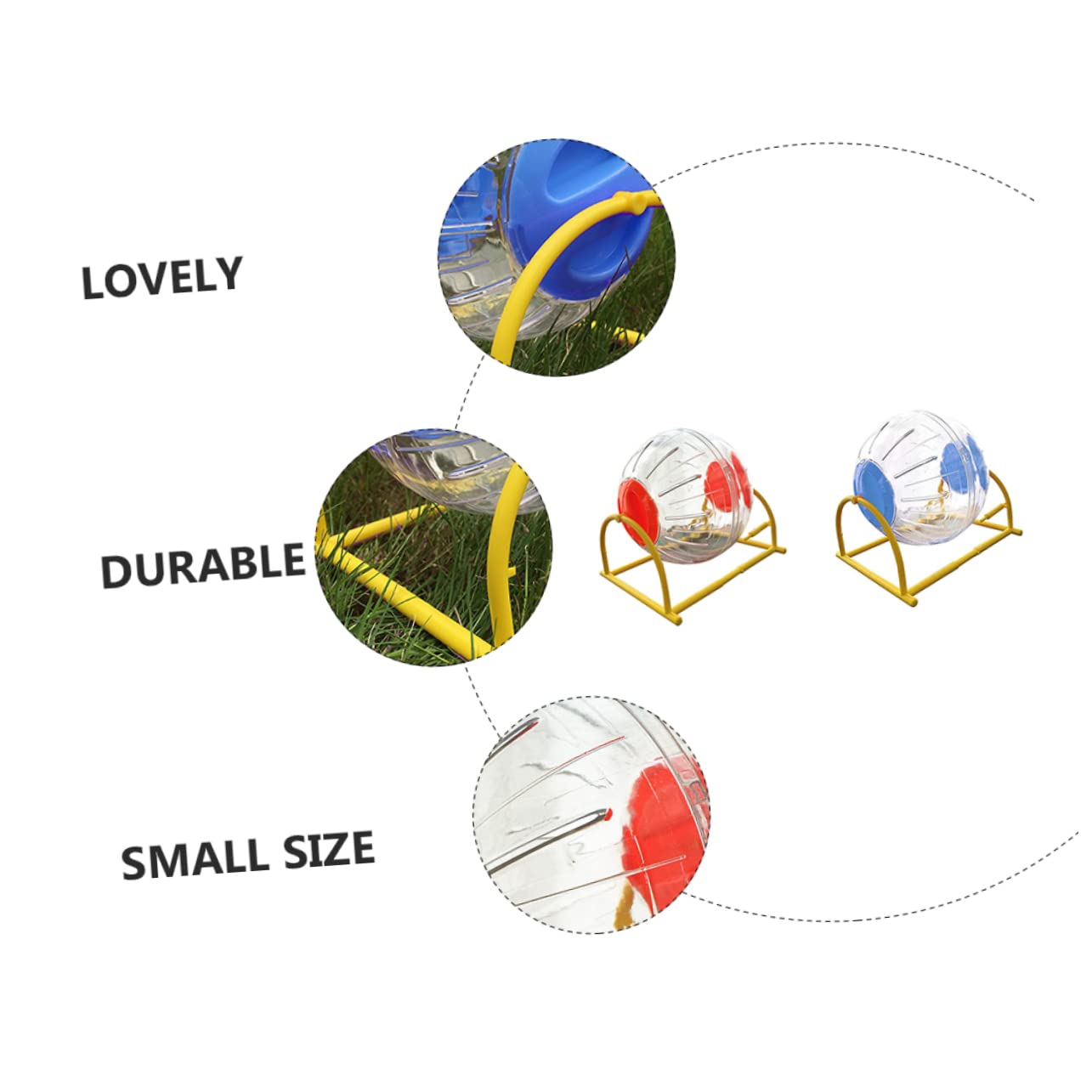 Hohopeti 2stücke Laufrad Für Hamster Spielzeug Haustier-trainingsspielzeug Hamsterballspielzeug Hamsterspielzeug Haustierspielzeug Hamster-übungsspielzeug