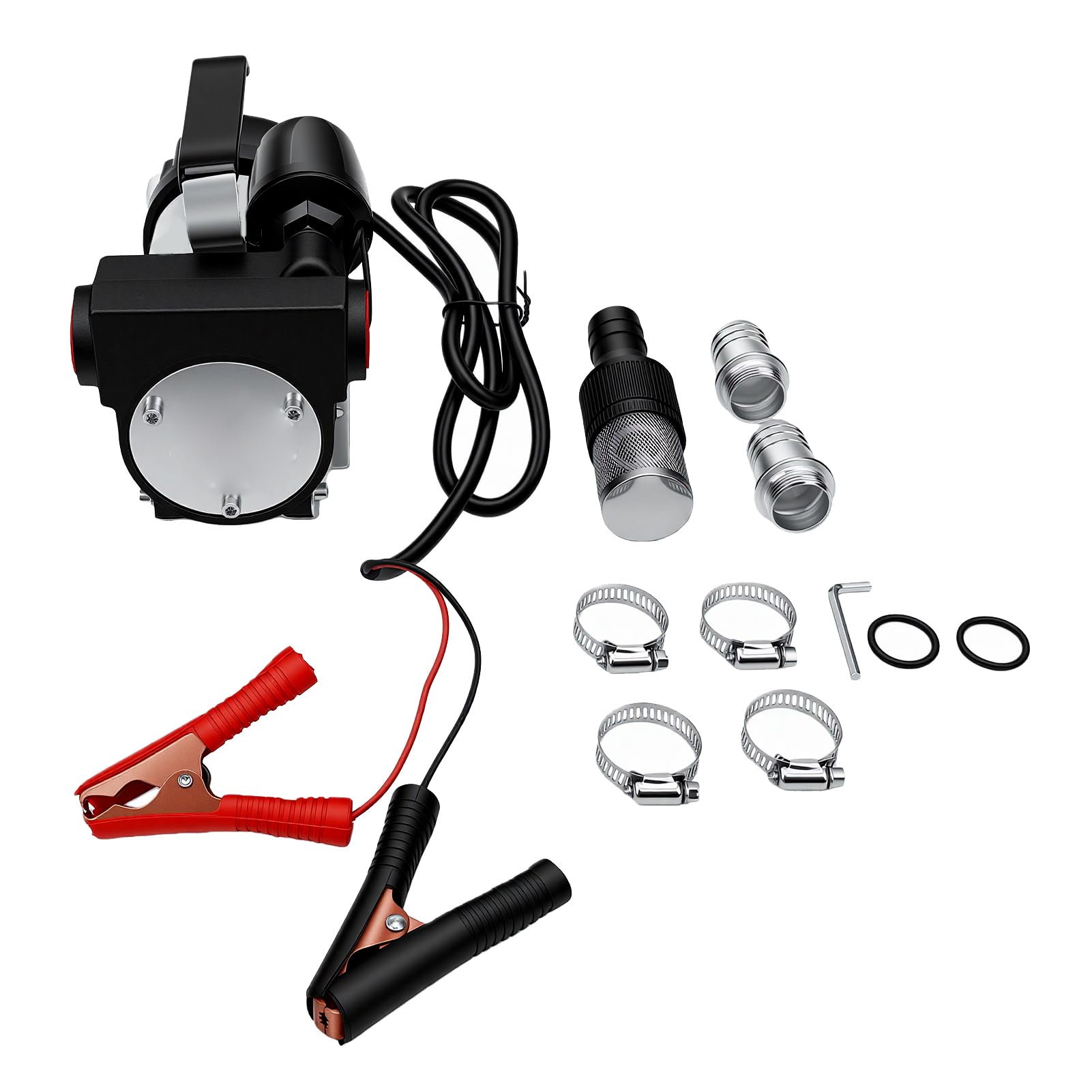 Akozon Bomba Eléctrica de Sustitución Aceite 12 V, Transferencia Extractor con Parada Arranque Automático para Automóvil, Barco, Motocicleta, Camión, ATV, Portátil Mano