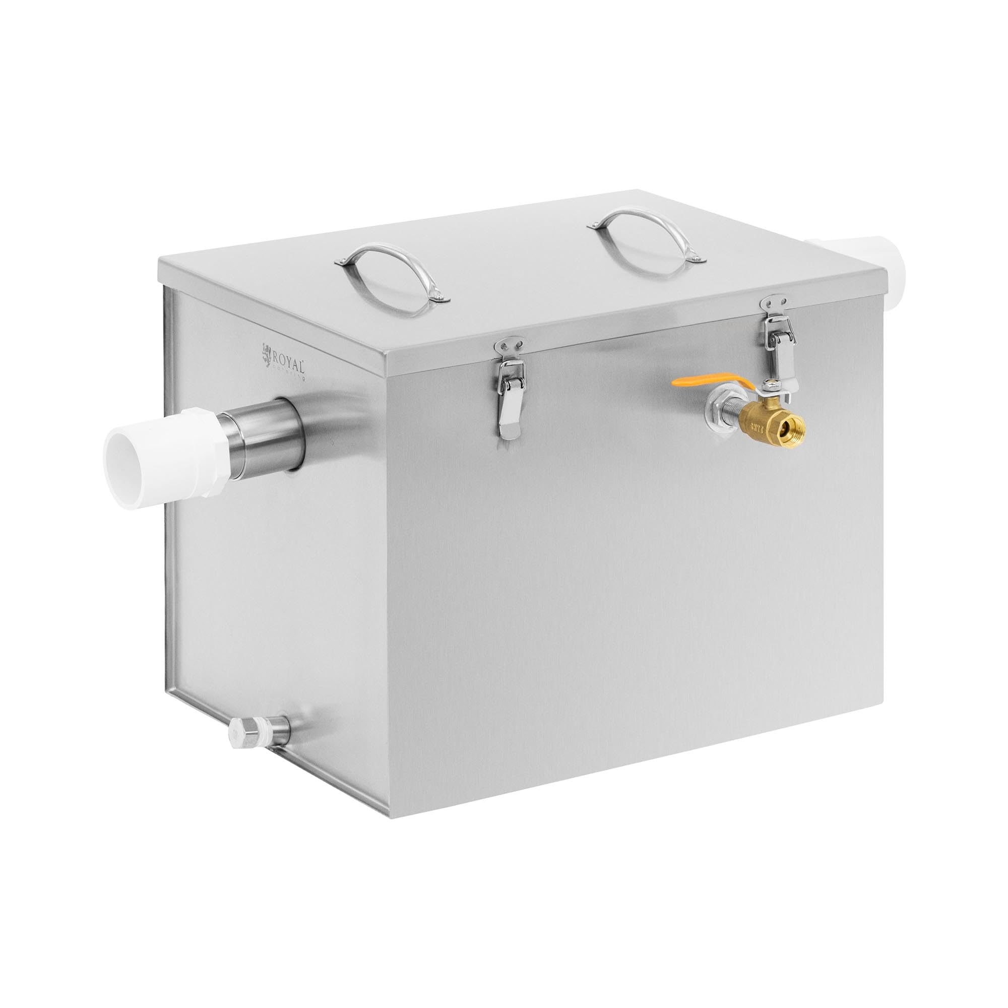 Royal Catering Séparateur de graisse en acier inoxydable 40 l Coupe-huile Intercepteur de graisse Parfait pour Restaurant, Bar, Cuisine Commerciale