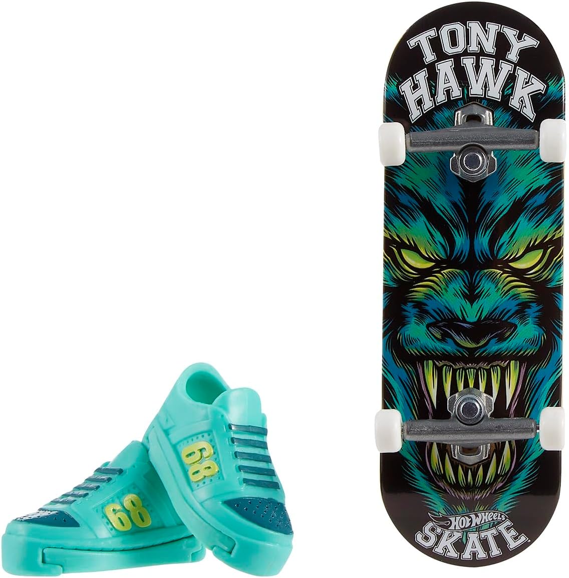 Hot Wheels Mini Skateboard Includes Shoes. 10 cm - Assorted Models