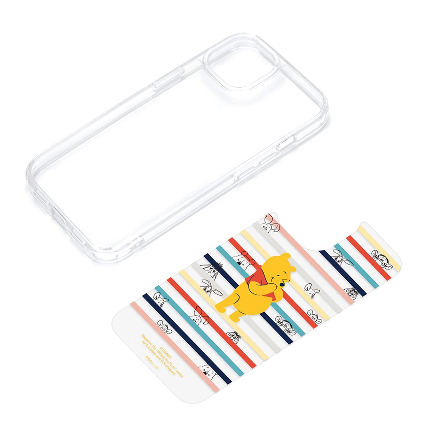 Premium Style iPhone 13 mini用 抗菌ハイブリッドケース [くまのプーさん] PG-DPT21J03POO