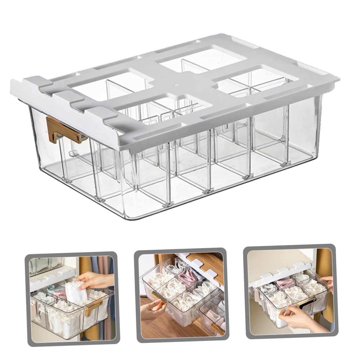 Caja Para Ropa Interior Soporte Calcetines Almacenaje Armario Organizador