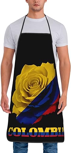Miniatura 1 de Delantal para hombres y mujeres, ajustable, divertido, vintage, delantales para cocina, barbacoa y parrilla (sin bolsillos)
