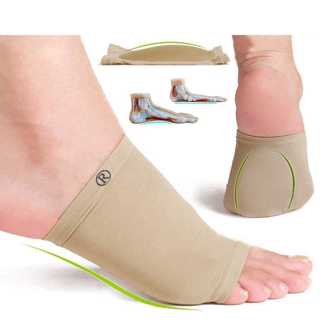 UGU ZONE Unisex Flat Arch Support Socks Sleeves Pad For Foot Pain Relief For Flat Feet 2