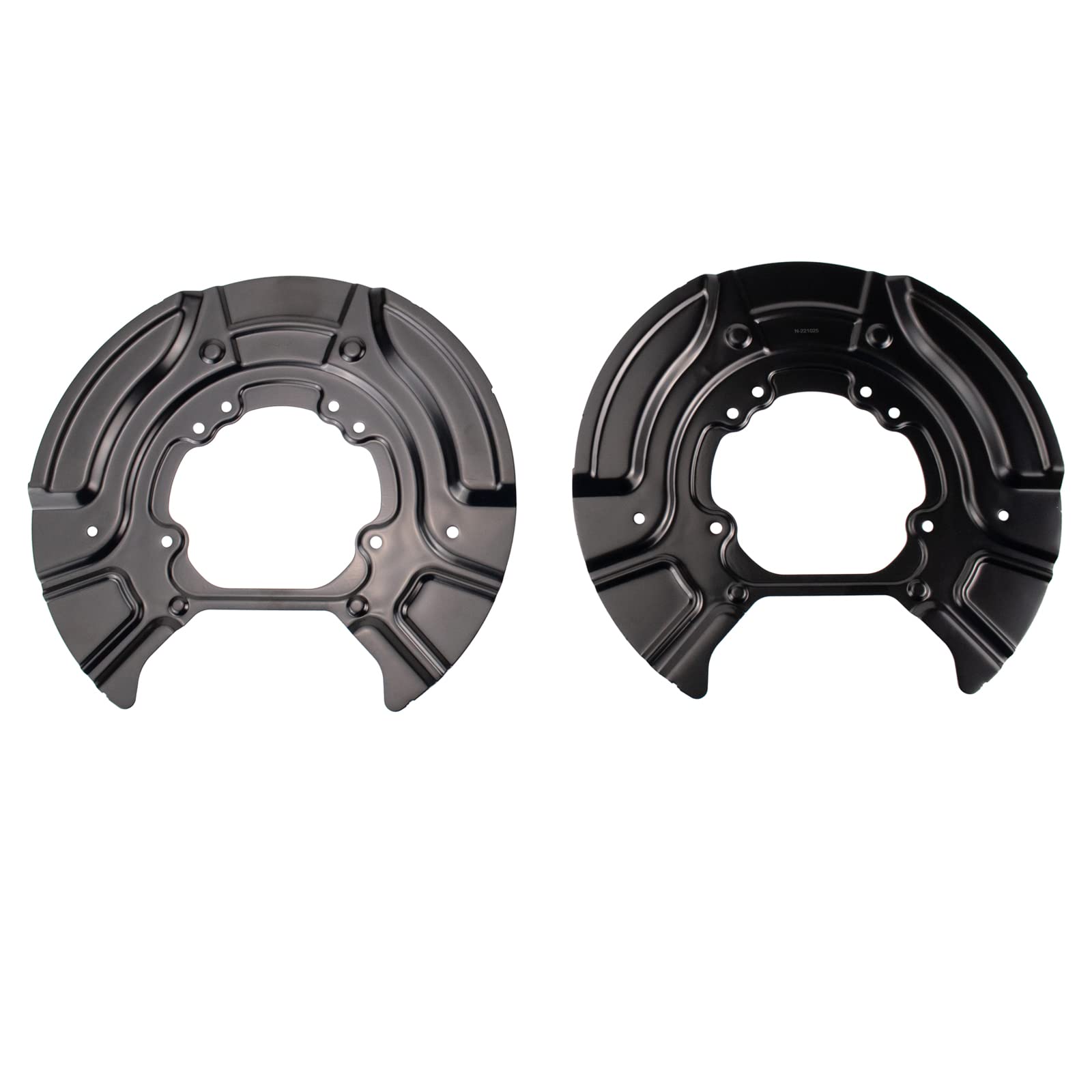 TRQ Rear Brake Rotor Backing Plate Dust Shield Set Direct Fit for BMW X3 X4