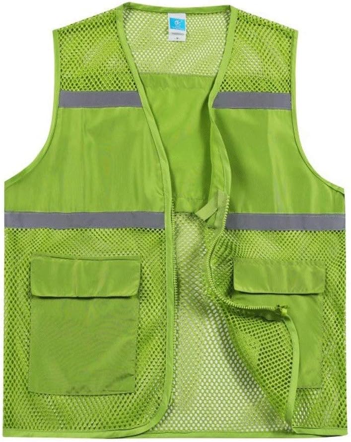 High Visibility Waistcoat Reflective safety vest, mesh breathable