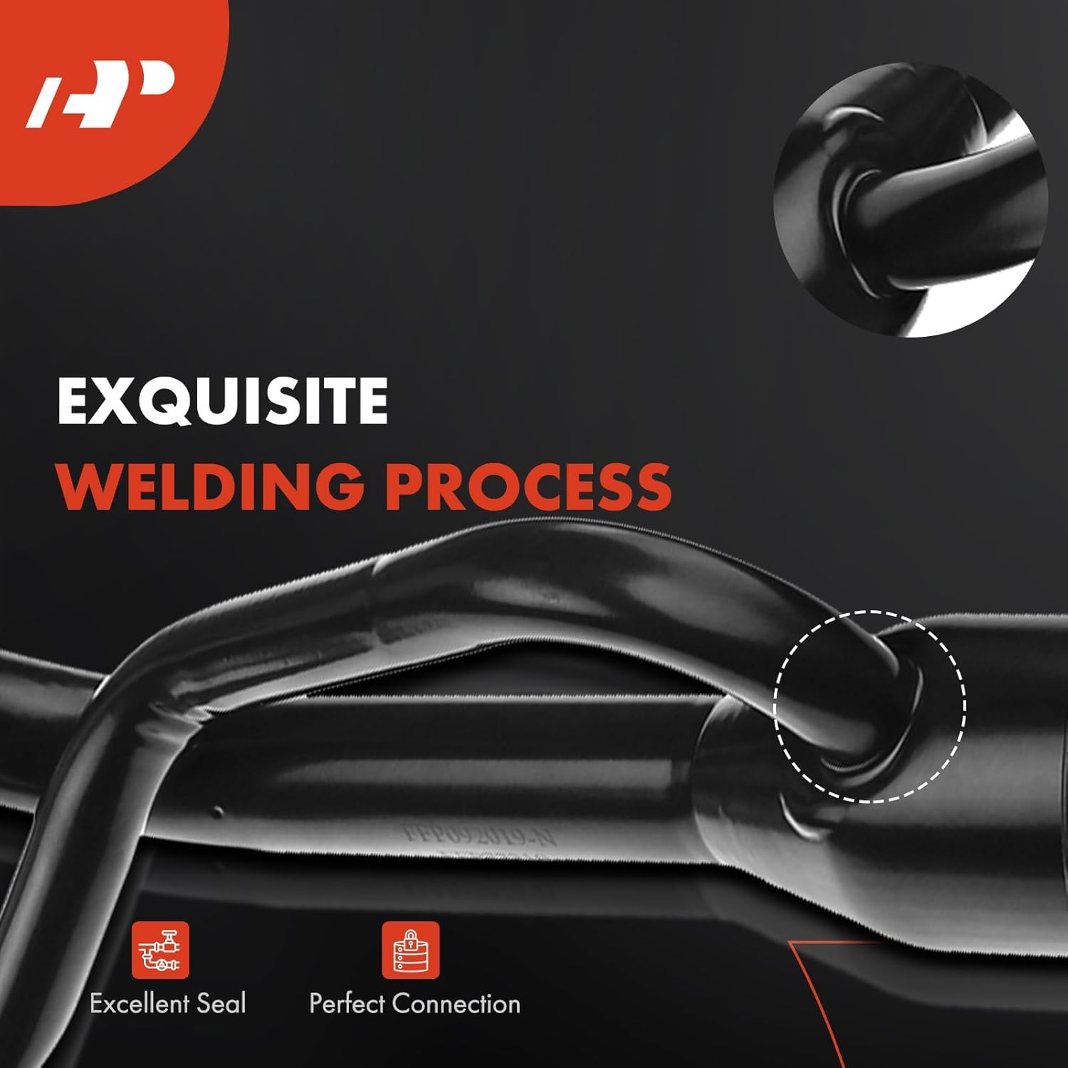 A-Premium Fuel Tank Filler Neck Pipe Hose Compatible with Dodge Dakota Pickup 2000-2004 Petrol Crew Cab Pickup, Replace# 52102429AA 52102429AB