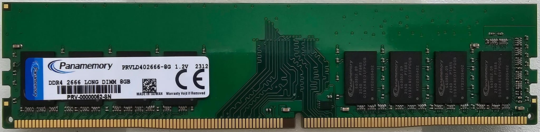 RAM 8 GB 1Rx8 PC4-21300S DDR4 2666MHz LONG DIMM 1,2 V CL19 288-Pin pamięć do komputera stacjonarnego