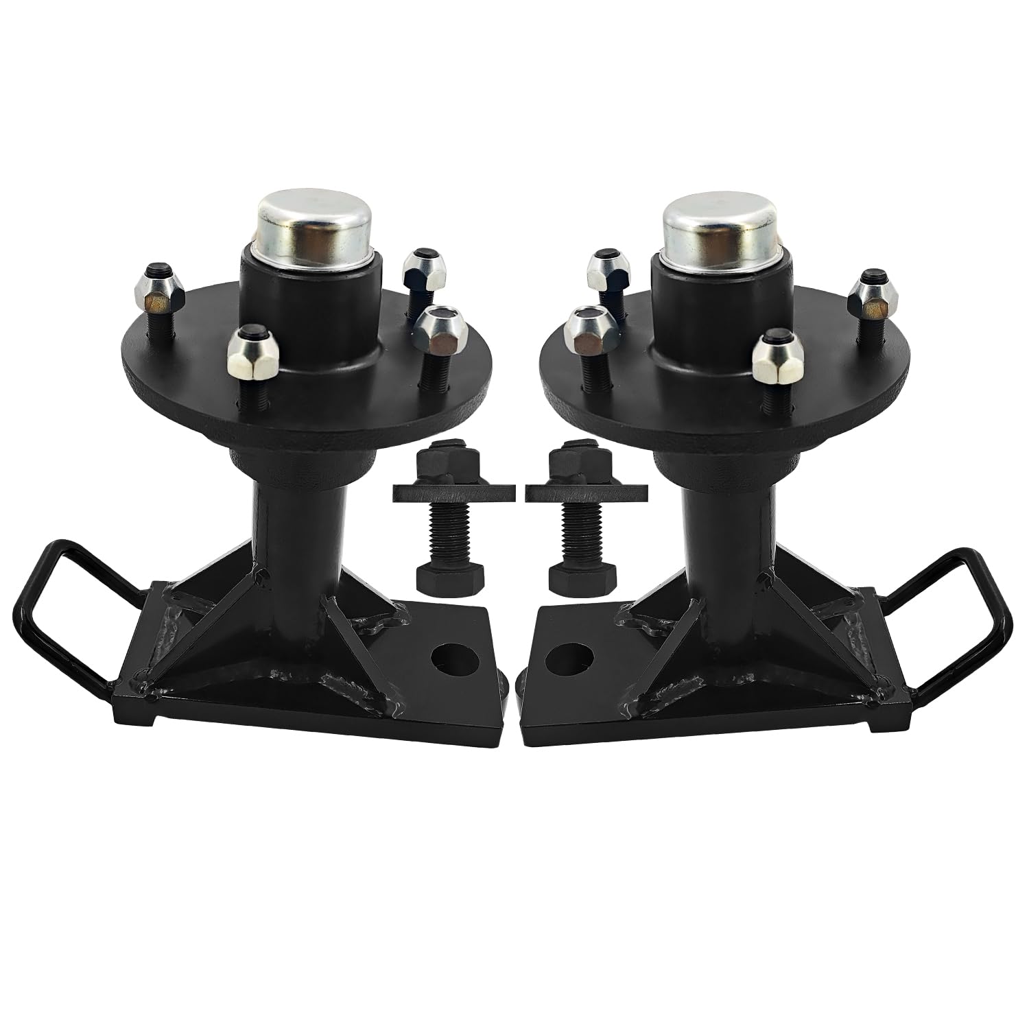 2 pack shipping container wheels 5x5.5 lug, may moves 4500 pounds 20ft or 40ft container, shipping container wheel shifting tool bolt-on spindle kit