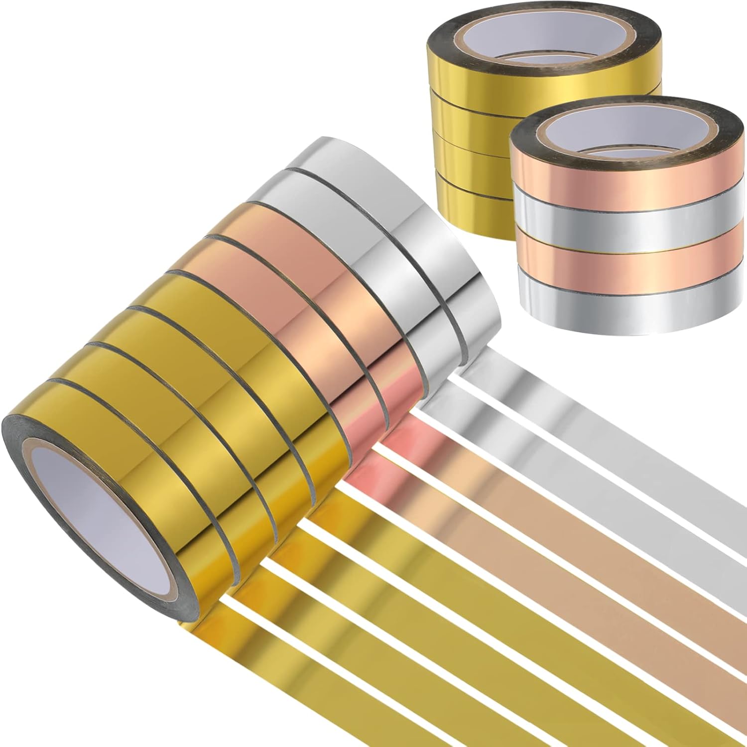 Outus Gold Tape Graphic Tape Metallic Mirror Tape DIY Graphic Tape Metallic Mirror