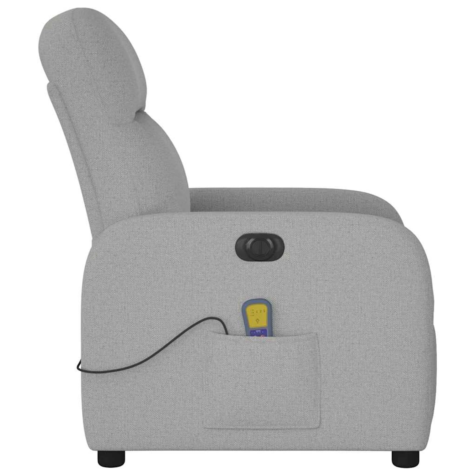 Homgoday Poltrona Reclinabile Massaggio Elettrica Grigio Nuvola Tessuto, Poltrona Massaggiante, Poltrona Reclinabile Relax Massaggiante, Sedia da Massaggio Intelligente Poltrona M-3302971