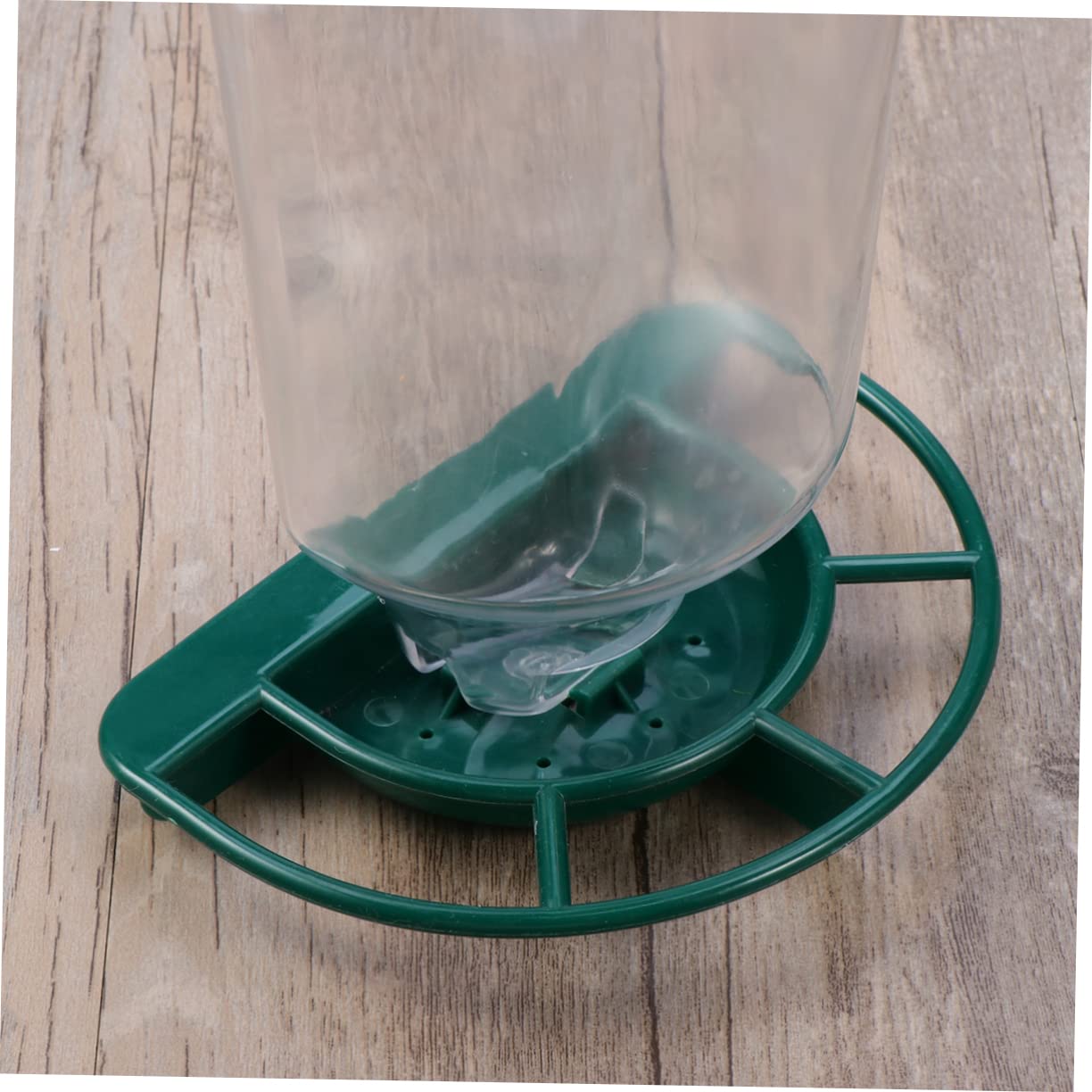 Mangiatoia per Uccelli in Plastica Verde con Ventose, 2 Pezzi