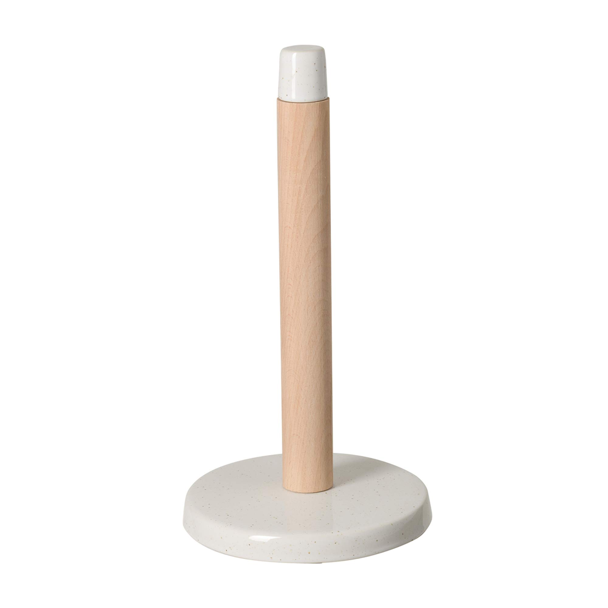 Ceramic Stoneware 13" Paper Towel Holder - Fattoria Collection, White | Microwave & Dishwasher Safe Dinnerware | Food Safe Glazing | Restaurant Quality Serveware