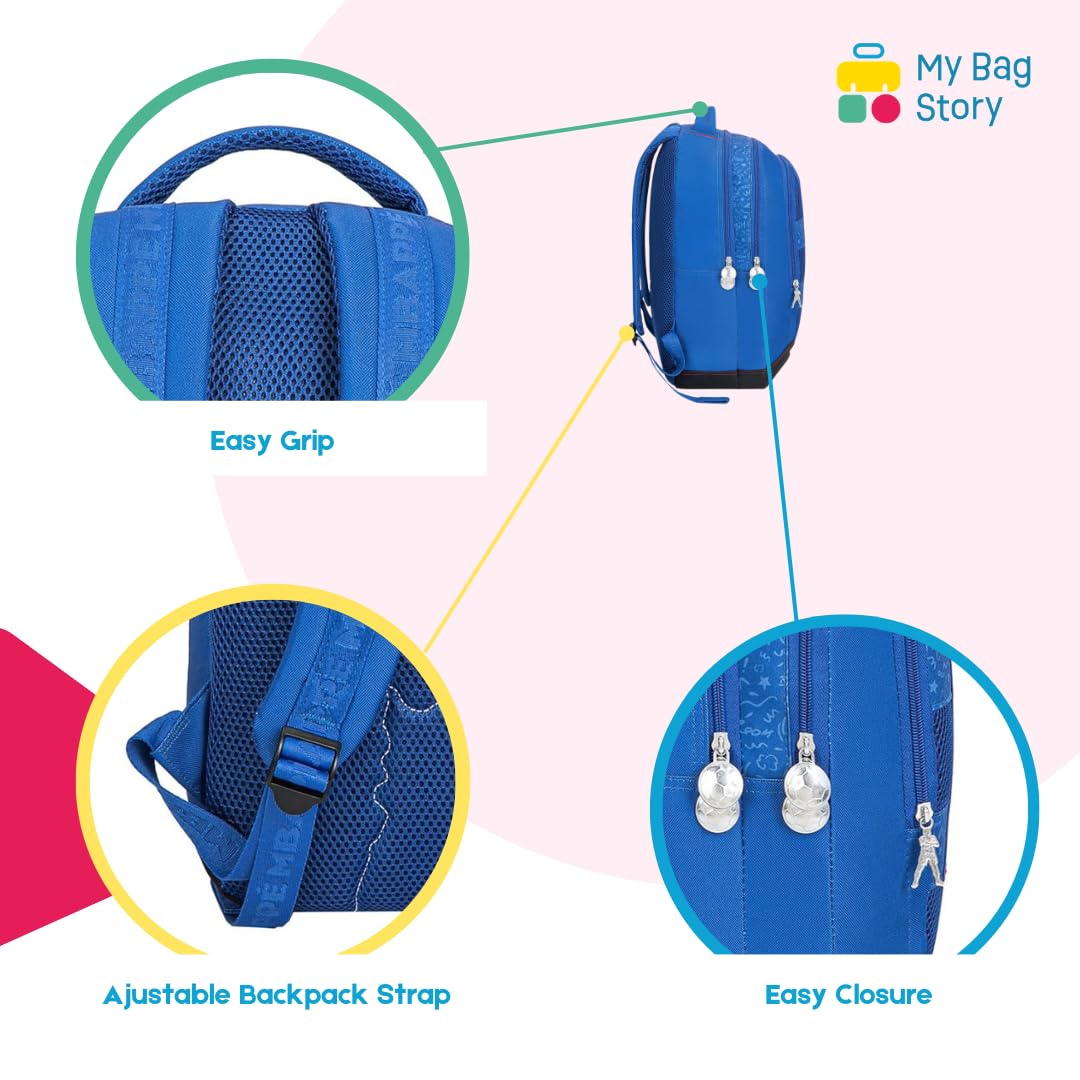 mybagstory | Mochila Mi nombre es Kylian | 2 Compartimentos | Azul