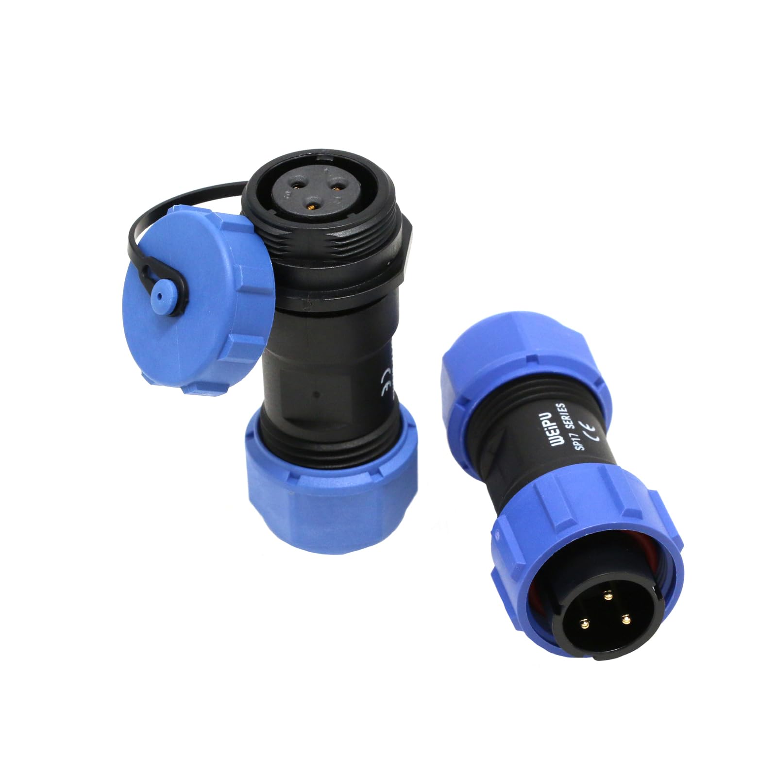 ZBLZGP Weipu SP17 IP68 Waterproof Panel Mounting Automotive Quick Release Adapter Aviation Electrical Plug (Pair) Plug (Male) & Female Socket