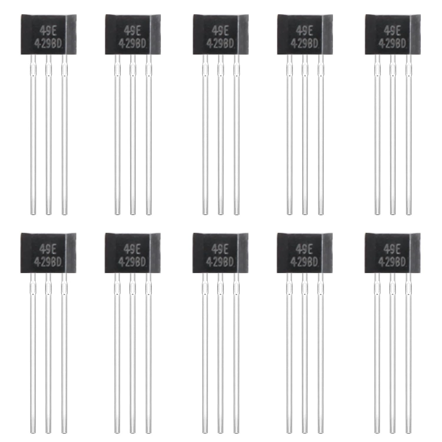 Linear Hall Effect Sensors 49E OH49E SS49E S49E TO-92 3 Pins Linear Hall Effect Sensor Element Switches Magnetic Detector for Electric Vehicle Motor Repair (10-PCS)-picture-27
