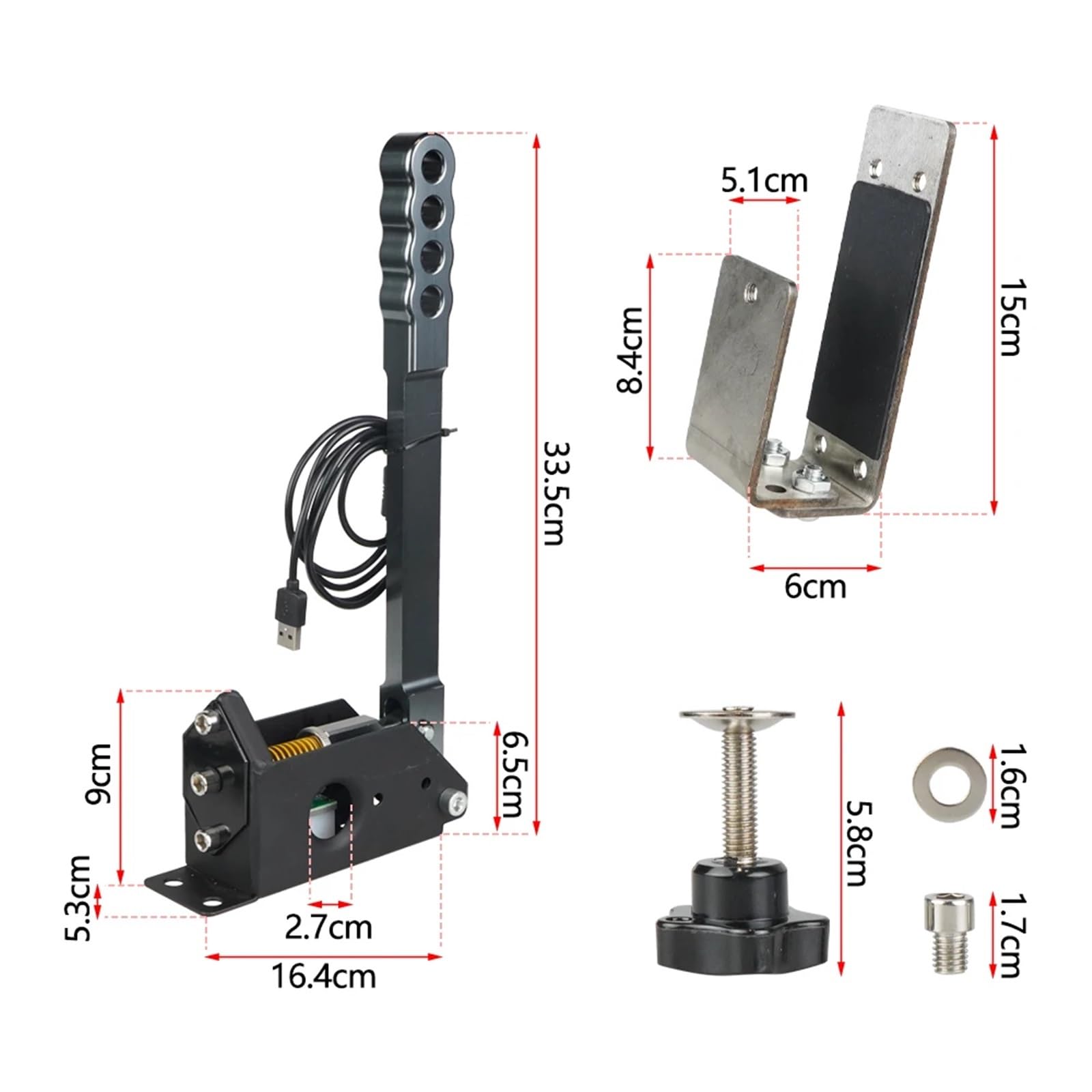 dźwignią zmiany biegów Zacisk Hamulca Ręcznego Na Kartę SIM USB 14 Bit Do Gier Wyścigowych Logitech G25/G27/G29/T300/T500 Do Assetto Corsa/Dirty 2.0 4.0
