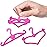 BJDBUS 62 Pcs Pink Plastic Hangers for 11.5 inch Doll Clothes Gown Dress Outfit Holders Accessories