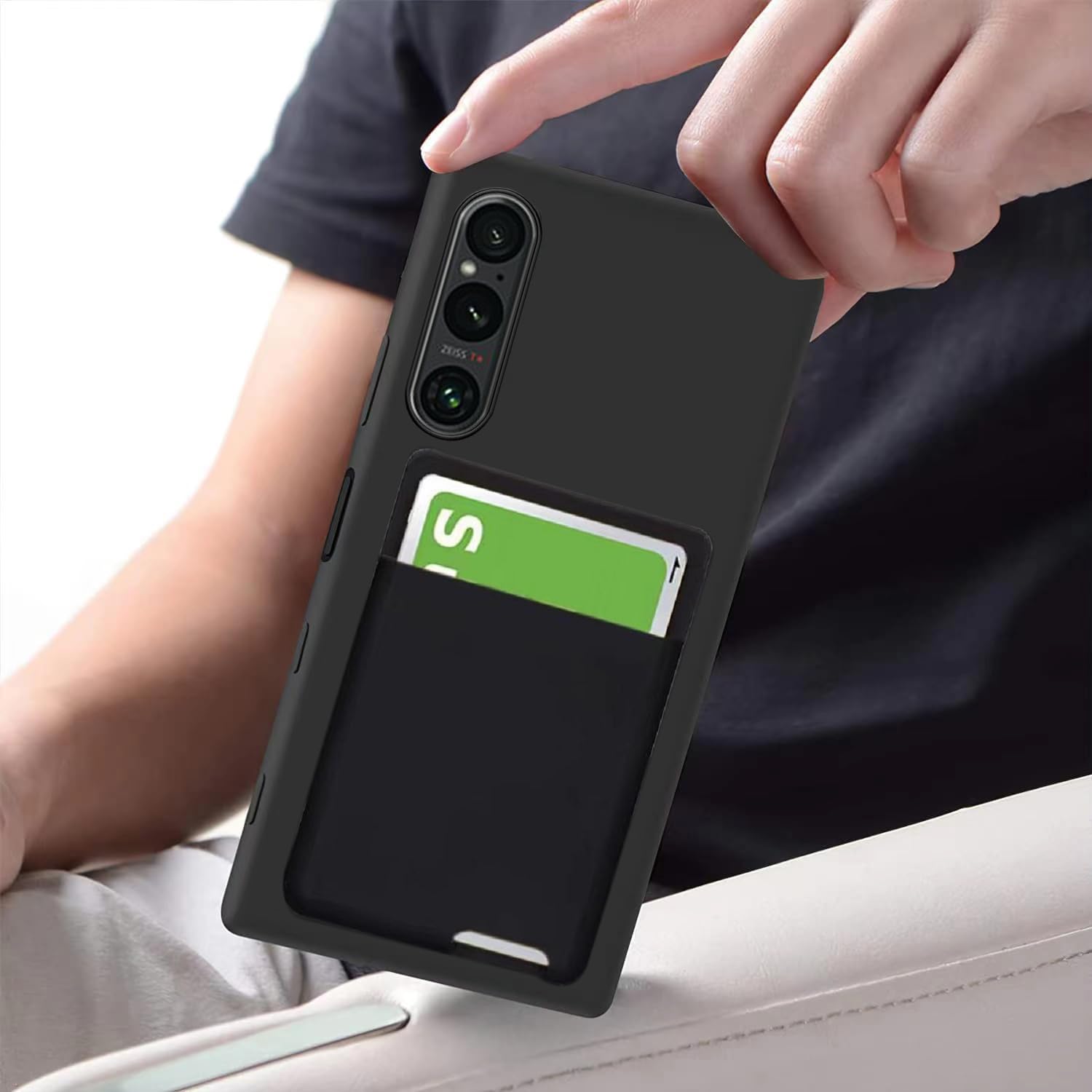 Amazon.co.jp: Xperia 1 VI ケース 背面収納 耐衝撃 カード収納 薄型