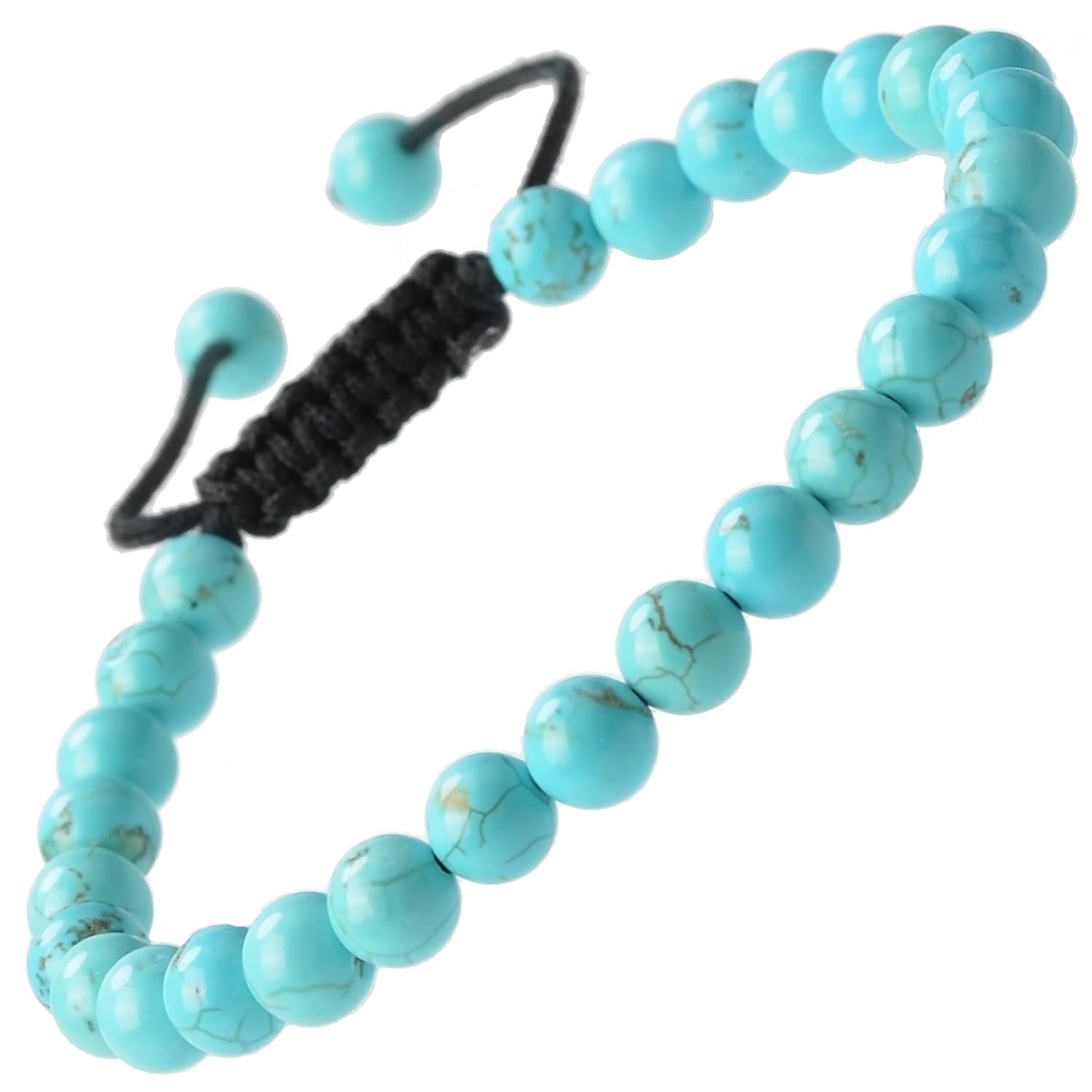 MASSIVE BEADSNatural Healing Power Gemstone Crystal Beads Unisex Adjustable Macrame Bracelets 8mm