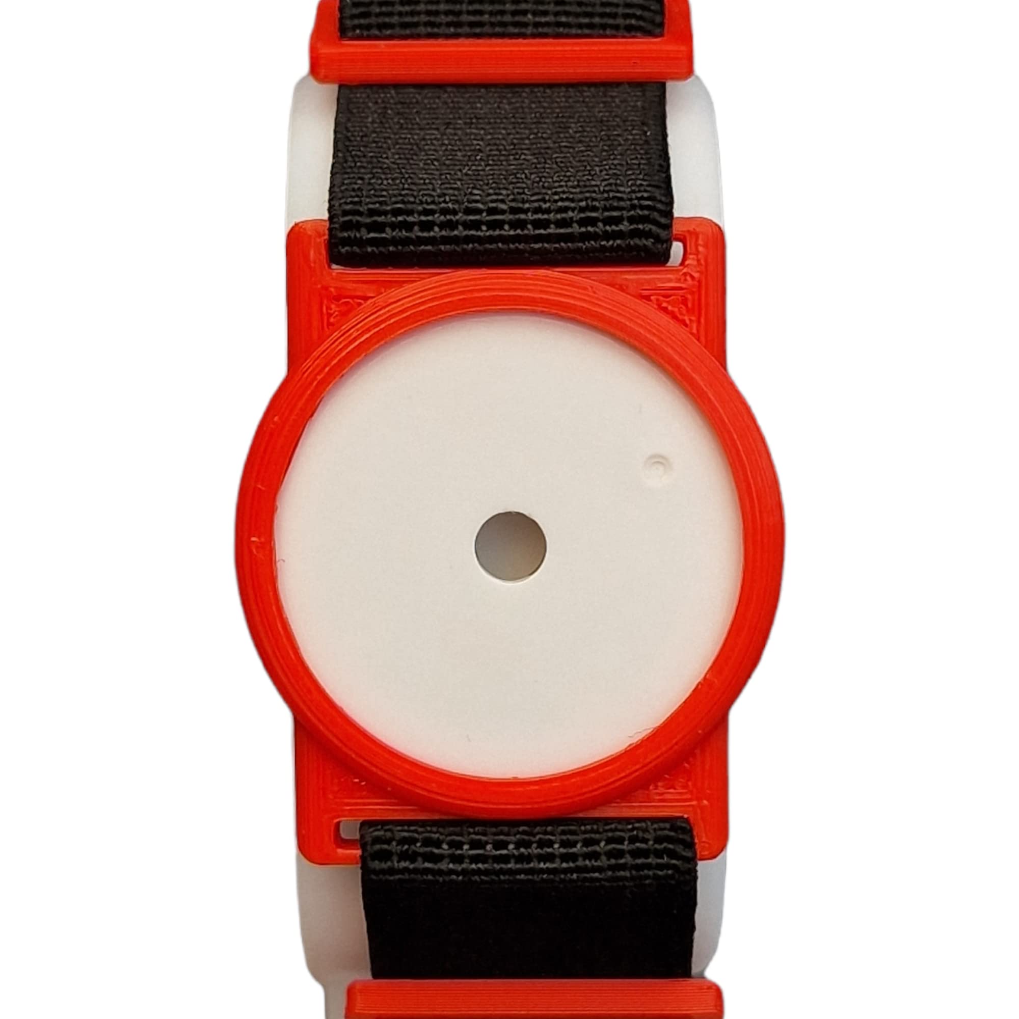 Cgm Clips Uk Red / Black - Sensor Armband Holder/Protector Compatible With Freestyle Libre 1/2 (Red/Black)