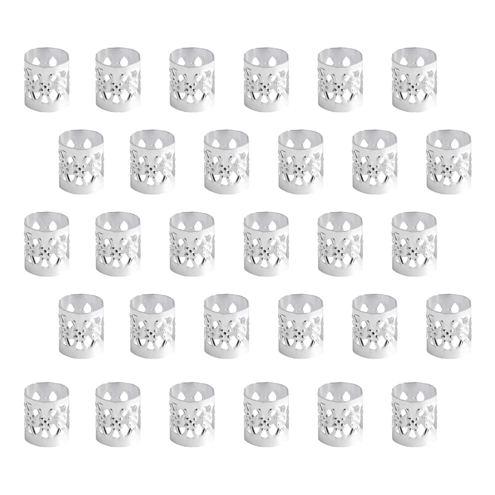 Aluminum Dread Locks, 30 Pcs Aluminum Dreadlocks, Metal Cuffs, Dreadlocks Accessories, Dreadlocks Woven Hair Accessories