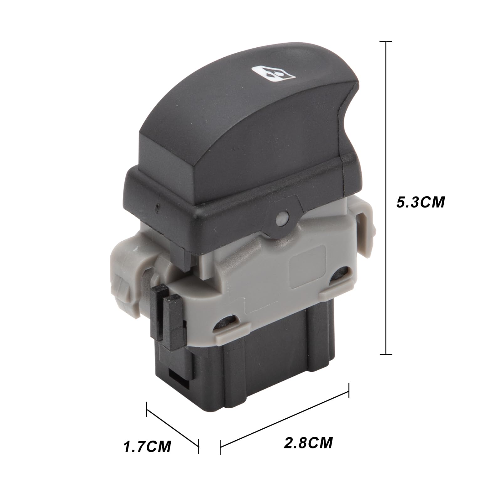 Interruttore alzacristalli elettrico compatibile Clio 3 Twingo 2 Modus Grand Modus passeggero anteriore destro