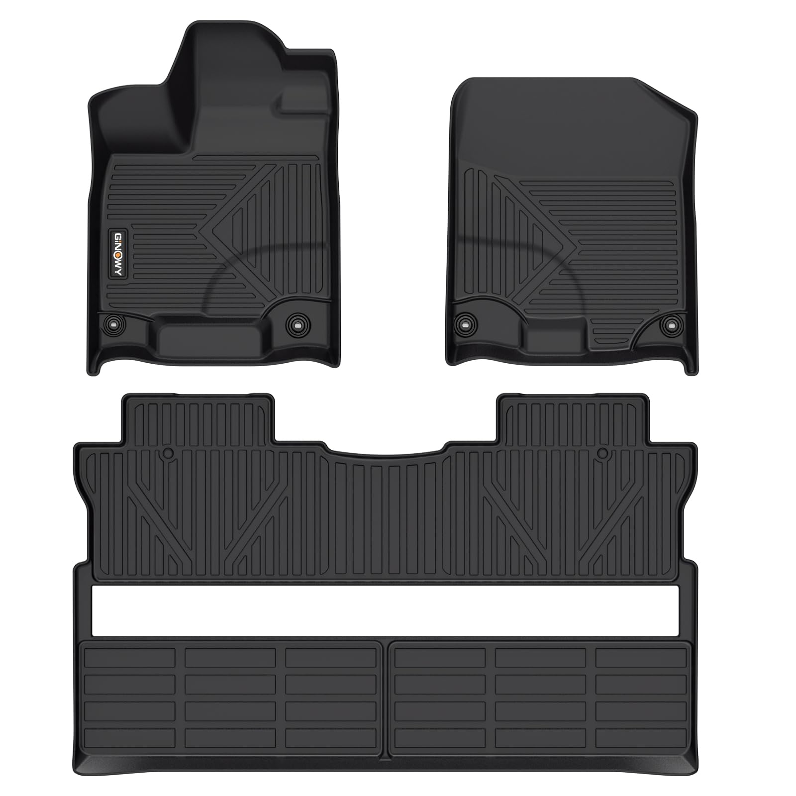 GINOWY®-Floor Mats for 2024 2023-2017 Honda ridgeline?TPE Floor Liners for 2023 Honda ridgeline?All Weather Protection Car Mats for Ridgeline?Anti-Slip
