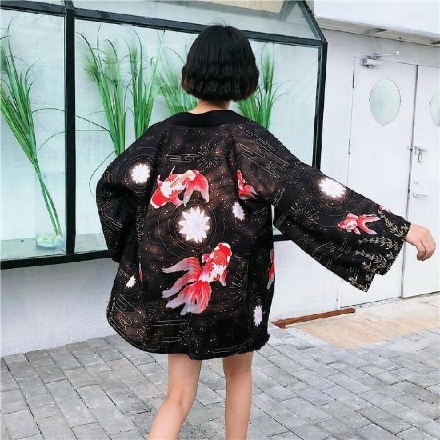 金魚　花火　法被　羽織り　カーディガン : 金魚花火 法被 羽織り カーディガン : ファッション