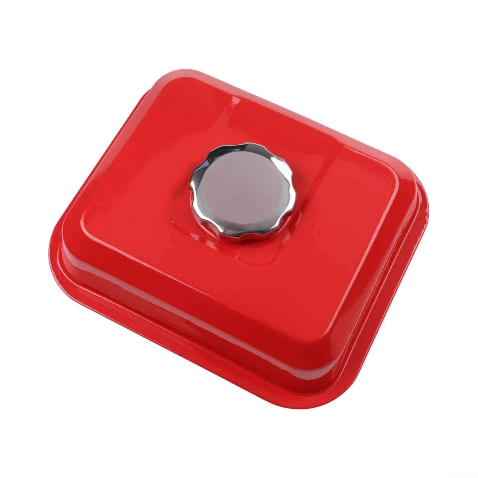 Conjunto de tanque de 3.6L con tapa y filtro para GX140 para GX160 para motores GX200, tanque de gas de repuesto de hierro grueso (rojo)