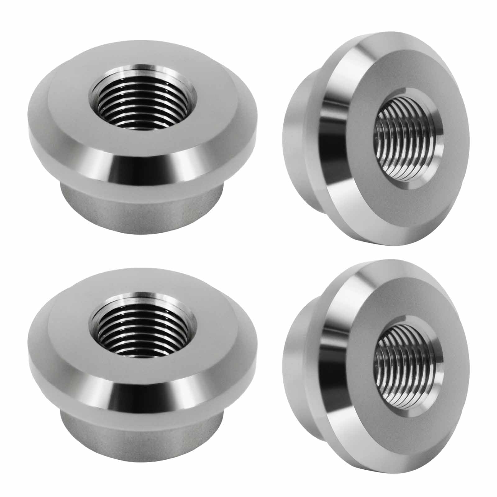 Weld On Flange Fitting 2-Pack 1/8" NPT Aluminum Weld-On Flange - Foto 5