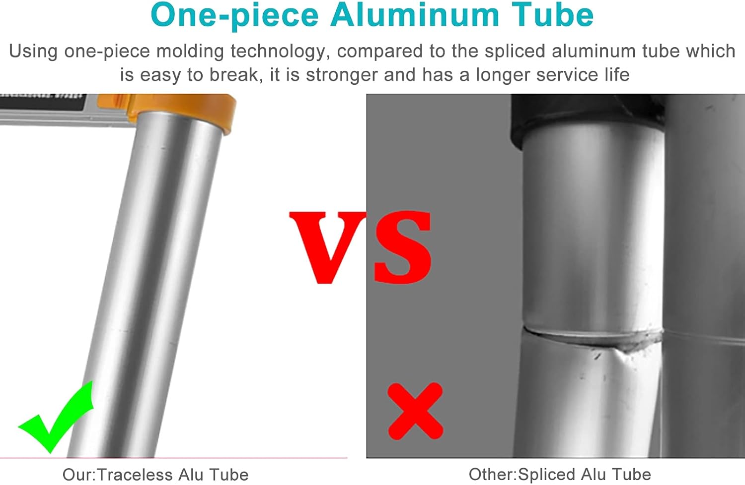 Telescoping Extension Ladder, Telescoping Ladder Aluminum Telescoping Ladder Orange, Collapsible Ladder with Locking Mechanism, Heavy Duty Extension Ladder, Compact Ladder for Hous