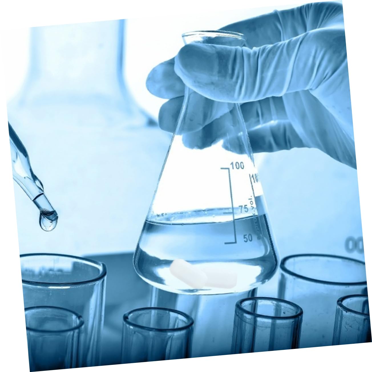 Agitador Magnético de Ptfe Blanco, 10 Piezas, para Laboratorio | Barras Cilíndricas, Uso en Muestras, Soporta Altas Temperaturas, Mezcla Uniforme y Resistente
