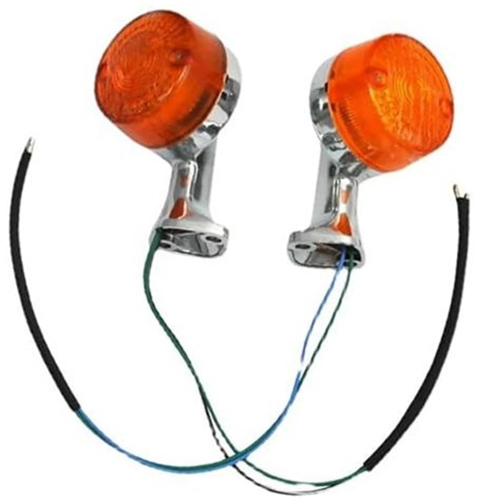 Przednie tylne kierunkowskazy Przednia tylna lampa kierownicza Lampka kierunkowskazów motocykla, dla C50 CUB50 Kierunkowskaz z przodu i tyłu motocykla(BLACK Rear pair)