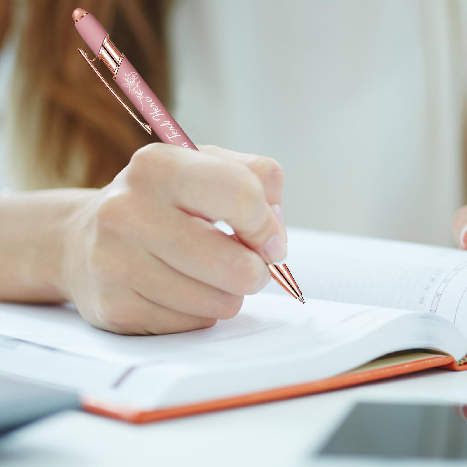 Personalized Pens with Name Custom Ballpoint Pens Bulk Customized Engraved Pen Stylus for Business Graduation Black Ink Advertising — view 6