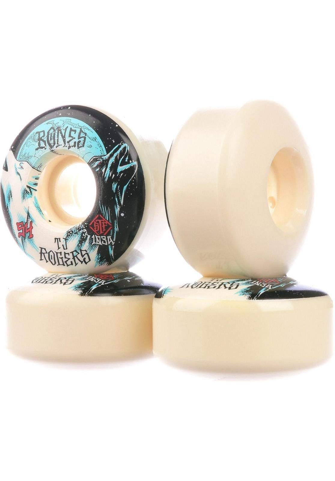 Roue de Skateboard STF, 54mm, Rogers Howl, Jeu de 4