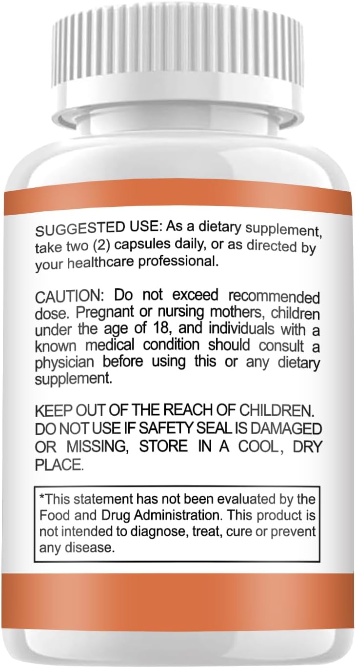 Sciatic Nerve Health Support Supplement, Nerve Support Daily Nutritional Formula, Nervous System & Muscle Function Support, Carefully Selected Ingredients - 60 Capsules