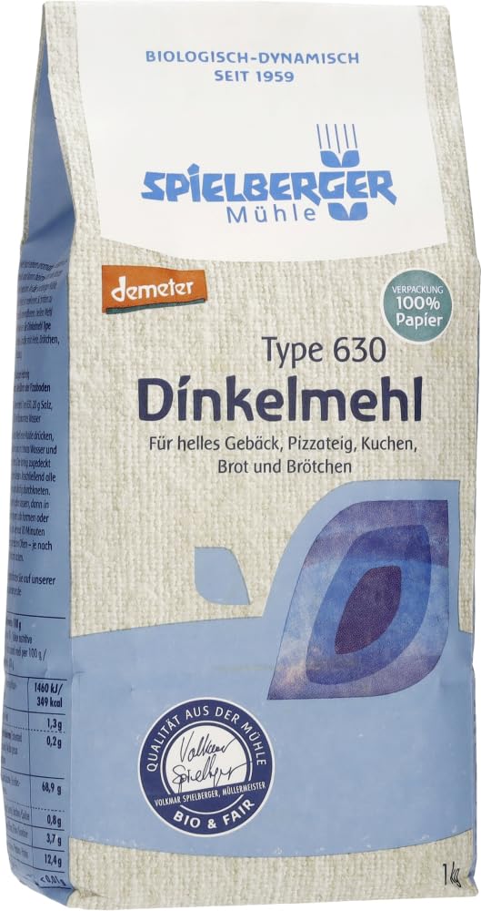 Spielberger Bio Dinkelmehl 630, demeter (6 x 1 kg)
