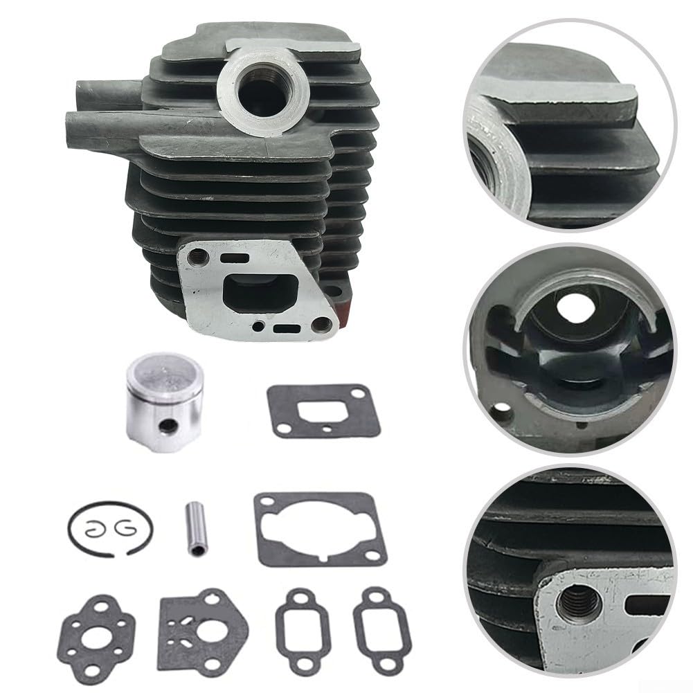 Juego de pistón de cilindro para Echo Gt-225-225 Pas-225 sustituye a A130000540 P021051050 Juego de reparación de motor con juntas para piezas de recortadora de hilo