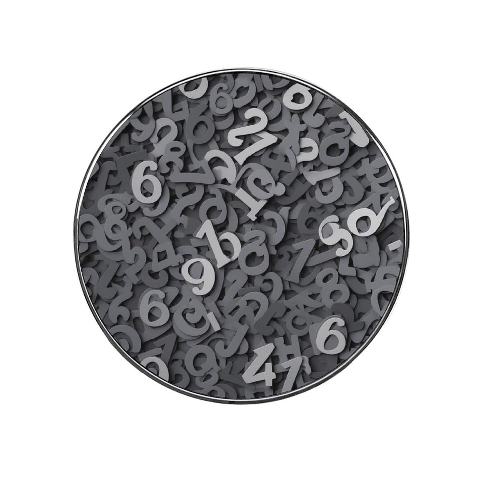 Fridge Magnets Waterproof Heavy Duty Small Strong Magnet Numbers on A Gray Background Refrigerator Magnets Cute Magnetic Locker Accessories Mini Decorative Magnet for Whiteboard Office Kitchen Decor