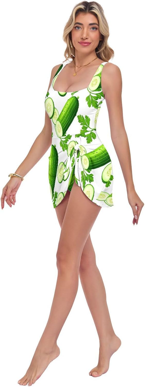 Vegetables Women's One Piece Swimsuits Tummy Control Bathing Suits S A2302551