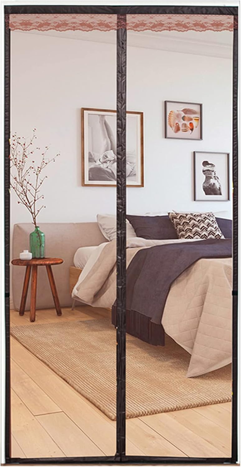 Magnetic Screen Door 75×37inch, Ventilation Screen Door, Automatic Closing Hands Free Door Mesh Curtain, with Hands-Free, Kids/Pets Entry Freely, Keep Bugs Out