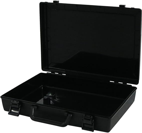 Meiho MEIHO Attache Case DX Black External Dimensions: 14.4 inches 366 mm x 10.6 inches 270 mm x 3.1 inches 78 mm / Internal Dimensions: 13.9 inches 354 mm x 9.5 inches 242 mm x 1.9 inches