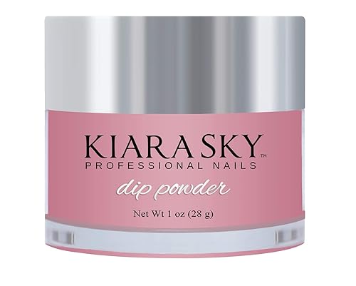 Kiara Sky Polvo de inmersión. Polvo de inmersión de uñas RETRO PINK de larga duración y ligero. (1 onza)